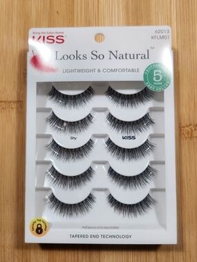 5 Pack NEW Kiss Lashes "Shy" Looks So Natural